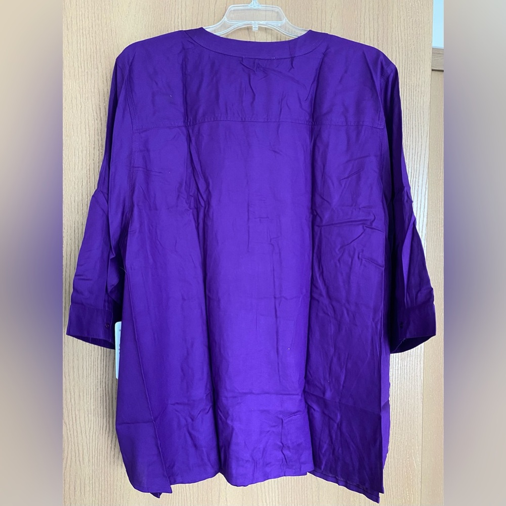 Women’s Within NWT Purple Tunic - plus size 3X - Picture 4 of 9